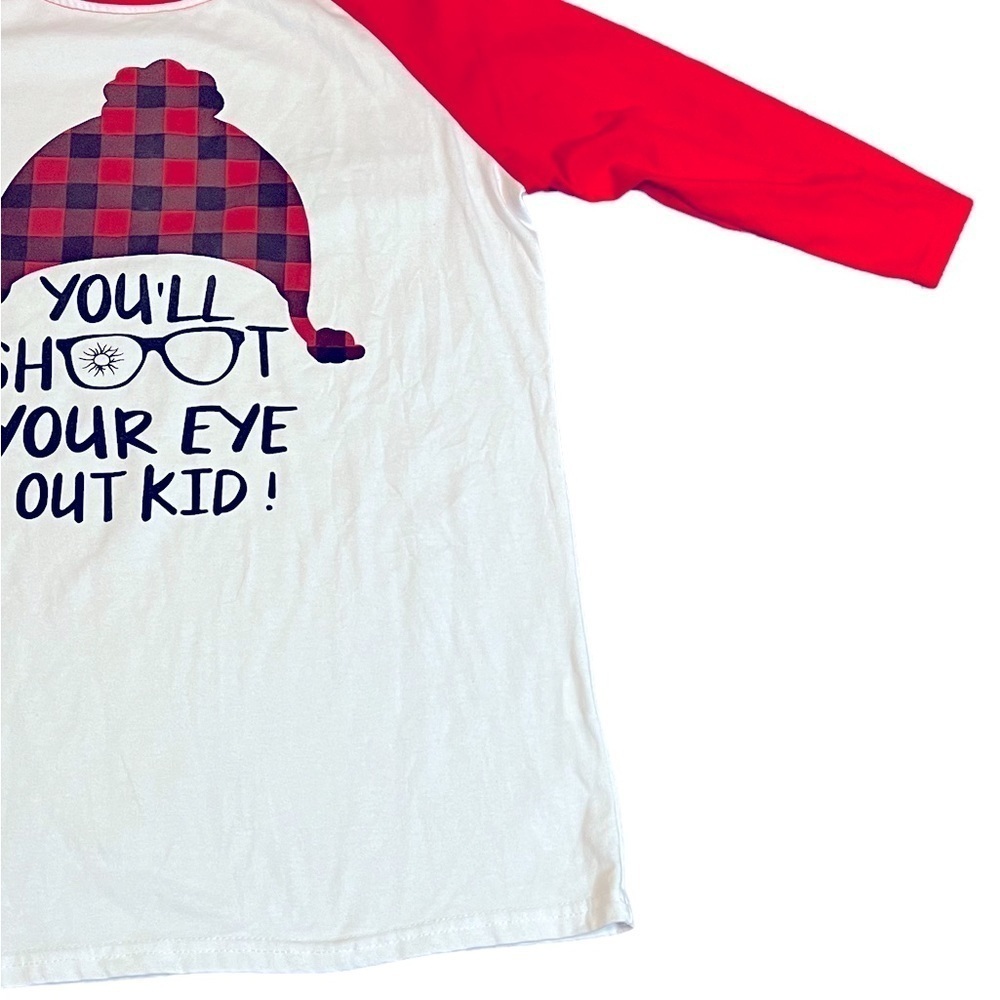 A Christmas Story “You’ll Shoot Your Eye Out Kid” Lounge Shirt Size Large - Picture 4 of 5